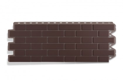Панель кирпич клинкерный (коричневый), 1,22х0,44м